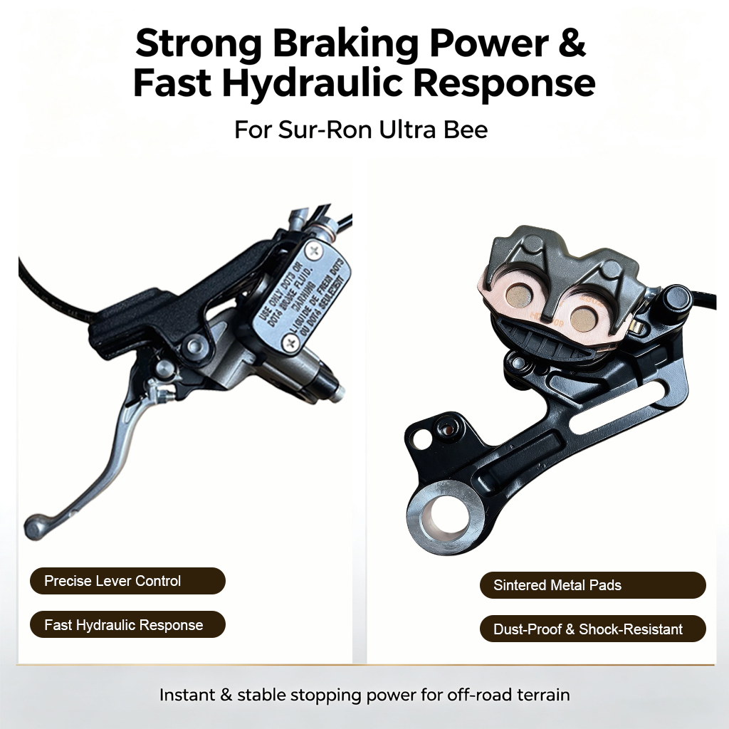 SurRon 울트라 비 전륜 및 후륜 유압 브레이크 어 - Front Rear Brake Caliper Bracket Kit 리뷰 및 가격