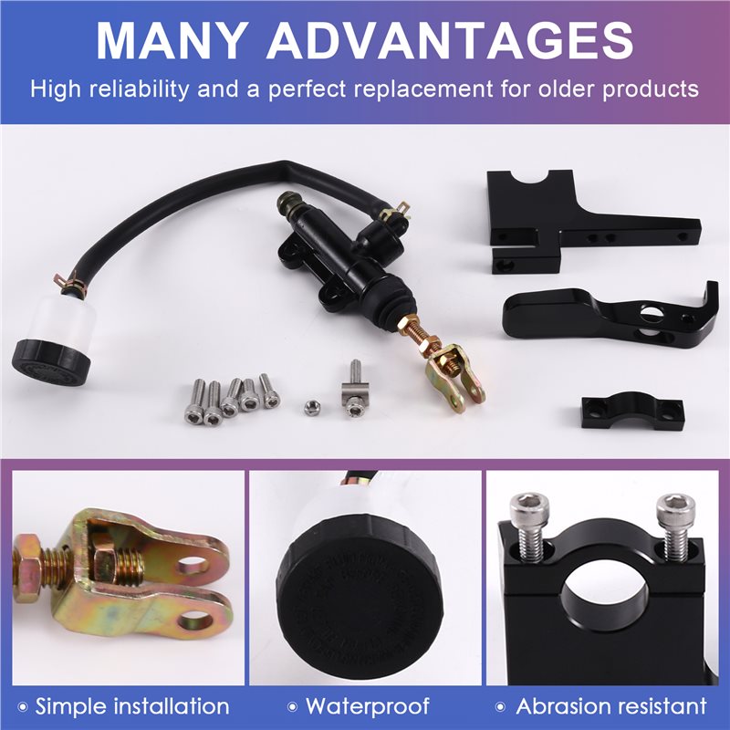 WF-모터사이클 리어 마스터 펌프 실린더 핸들 키트 알 - Motorcycle Thumb Brake System Kit 리뷰 및 가격